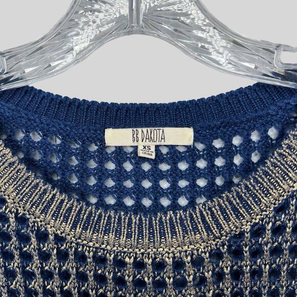 BB Dakota Metallic Perforated Sweater - Picture 3 of 4